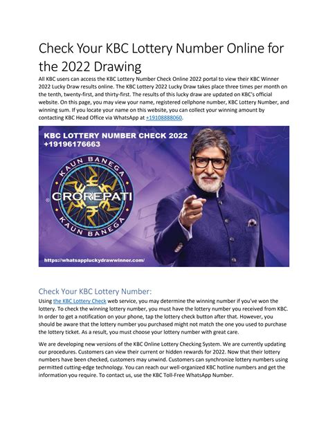 kbc lottery winner 2023